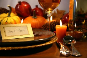 Food with the display greeting card on it