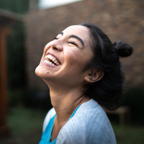 laughing young woman