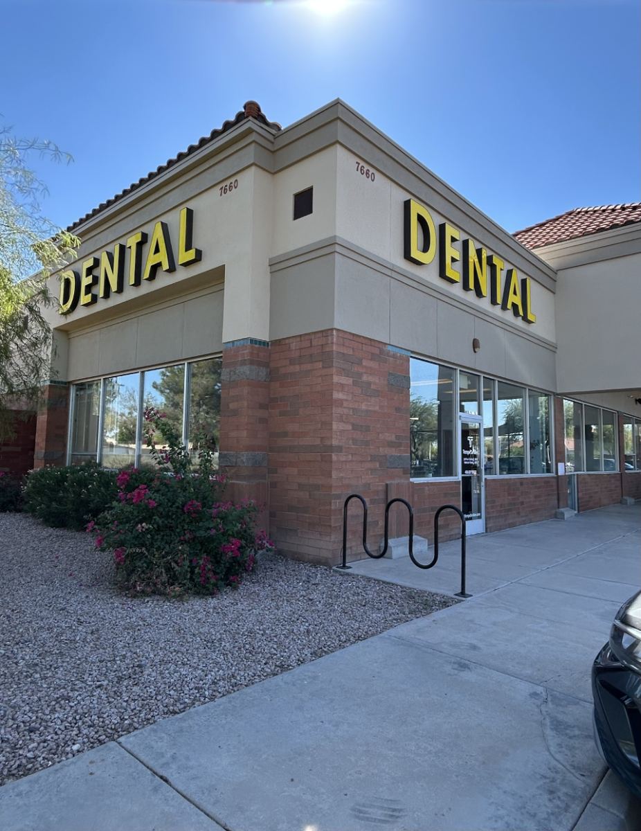 Tempe Smiles office entrance on McClintock Dr in Tempe